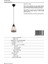 AV-1584-1K-BSY Siyah Boyalı Modern Avize E27 Metal Jüt Halat 15cm 4