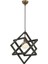 AV-60160-1G Eskitme Kaplama Modern Avize E27 Ahşap Metal 30cm 2