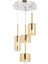 AV-60043-4KT Krom Kaplama Modern Avize E14 Metal Cam 35cm 2