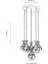AV-60161-6T-BSY Siyah Boyalı Modern Avize E27 Metal Cam 50cm 3