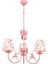 AV-1416-BALLERINA Pembe Boyalı Modern Avize E14 Metal Kumaş 52cm 6