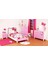 AV-1416-BALLERINA Pembe Boyalı Modern Avize E14 Metal Kumaş 52cm 8