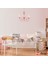 AV-1416-BALLERINA Pembe Boyalı Modern Avize E14 Metal Kumaş 52cm 10