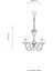 AV-1416-BALLERINA Pembe Boyalı Modern Avize E14 Metal Kumaş 52cm 11