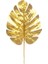 Yapay Çiçek Monstera Yaprağı Altın Gold Renk 3 Adet Yapay Yaprak 3