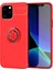 Apple iPhone 12 Pro Max Kılıf Renkli Yüzüklü Manyetik Silikon Kapak Kırmızı - Kırmızı 1