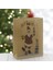 6 Adet 15X20CM Kraft Karton Çanta Noel Babalı 1