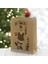 6 Adet 15X20CM Kraft Karton Çanta Noel Babalı 2