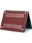 Apple Macbook Air 13.3' 2020 (M1) A2337 Koruma Kılıfı A2337 Mat Doku Case Bordo 3