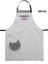 Nakışlı Boyundan Askılı Mutfak Iş Önlüğü Barista Master Chef Garson Kuaför Tattoo Önlük - Beyaz 2