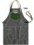 Nakışlı Boyundan Askılı Mutfak Iş Önlüğü Barista Master Chef Garson Kuaför Tattoo Önlük - Yeşil 2