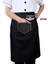 Nakışlı Belden Mutfak Iş Önlüğü Barista Master Chef Garson Kuaför Tattoo Önlük - Siyah 2