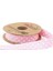 Pembe Puantiyeli Pamuk ( Koton ) Biye 2 cm - 25 m 1