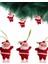 6 Adet Küçük Noel Baba Yılbaşı Çam Ağacı Süsü 2