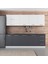 255 cm Mutfak Dolabı Beyaz Antrasit 255-A2 1
