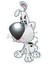 Naughty Dog Sticker-Etiket 5x8,5 1