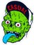 Casual Zombie Sticker-Etiket 5x7 cm 1
