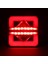 Kare Neon Akan Sinyal 3 Fonksiyonlu Stop LED Lamba 12/24 Volt Sugeçirmez 1 Adet 4