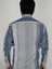 Slim Fit Gri Çizgili Erkek Gömlek 3