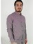 Slim Fit Ekose Bordo Erkek Gömlek 1