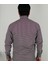 Slim Fit Ekose Bordo Erkek Gömlek 3