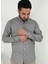 Slim Fit Çizgili Antrasit Erkek Gömlek 4