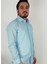 Slim Fit Mavi Filafil Erkek Gömlek 1