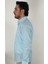 Slim Fit Mavi Filafil Erkek Gömlek 2