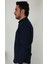 Slim Fit Lacivert Pitikareli Erkek Gömlek 2