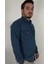 Slim Fit İndigo Oxford Erkek Gömlek 1