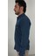 Slim Fit İndigo Oxford Erkek Gömlek 2