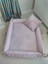 Pudra Yıldızlı Zikzaklı Kare Babynest Set 2
