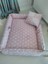 Pudra Yıldızlı Zikzaklı Kare Babynest Set 3