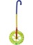 Büyük Boy Sopalı Çınçın Teker 20 cm Yeşil 1