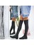 Imershoes Dizüstü Siyah Streç Çorap Fermuarlı Suni Deri Çizme Esnek Hafif / Kısa Alçak Topuk 1
