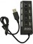 Polygold PG-286 4 Port USB Çoklayıcı 2.0 On-Off Tuşlu 1