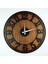 Kayra Duvar Saati Kanvas Latin Black 70CM 2
