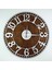 Kayra Duvar Saati Masif Kanvas Latin Silver 90CM 2