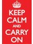 Maxi Poster Keep Calm And Carry On 1