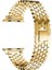 Apple Watch Uyumlu 40 mm Octagon Desenli Metal Kordon Gold 1