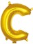 Gold Folyo Balon Harf C 16" 1