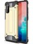 Samsung Galaxy S20 Fe Kapak Çift Katmanlı Zırh Tank Kılıf Gold 1