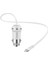 CC-3480 Micro USB + Lightning 2in1 3.4A Araç Şarj Aleti-Beyaz 1