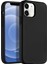Apple iPhone 12 (6.1'') Soft Touch Liquid Silikon Kılıf Siyah 1