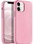Apple iPhone 12 (6.1'') Soft Touch Liquid Silikon Kılıf Pembe 1