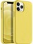 Apple iPhone 12 Pro (6.1'') Soft Touch Liquid Silikon Kılıf Sarı 1