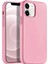 Apple iPhone 12 Mini 5.4" Soft Touch Altı Kapalı Liquid Silikon Lansman Kılıf Pembe 1