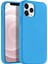 Apple iPhone 12 Pro Max 6.7" Soft Touch Altı Kapalı Liquid Silikon Lansman Kılıf Mavi 1