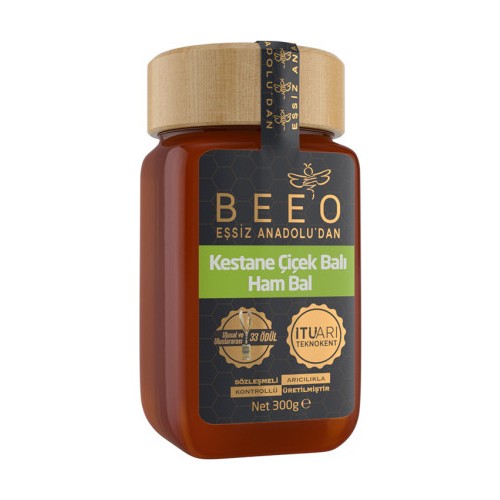 BEE'O Kestane Çiçek Balı (Ham Bal) 300g