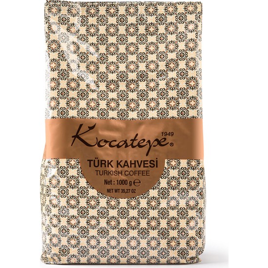 Kocatepe Türk Kahvesi 1 kg - Türkiye Menşeli %100 Arabica, Doğal Taş Değirmenle Öğütülmüş, Zengin Aromalı ve Lezzetli